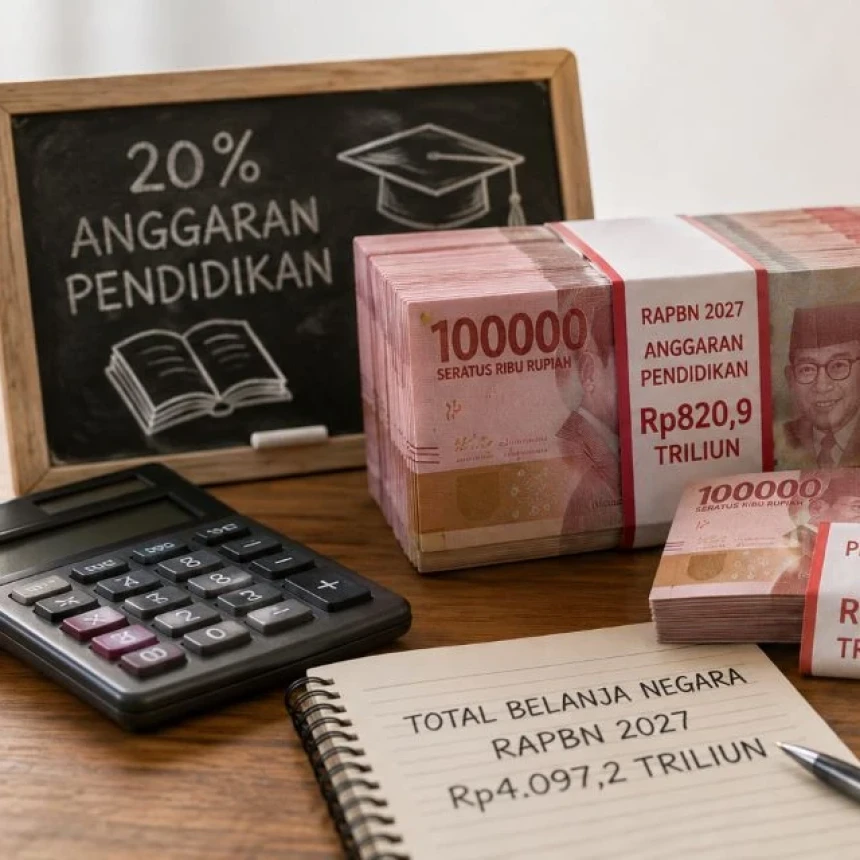 Anggaran Pendidikan di Luar MBG Sisa 14 Persen, RAPBN 2027 untuk MBG Naik Rp17 Triliun