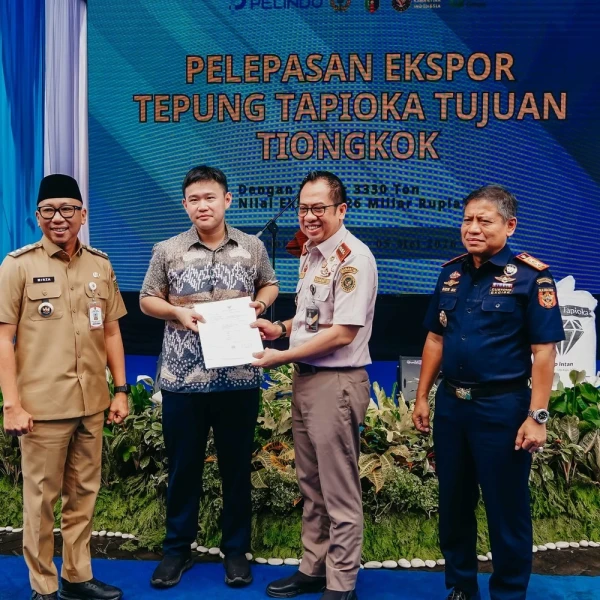 Pemprov Lampung Dorong Nilai Tambah, Ribuan Ton Tapioka Diekspor ke Tiongkok