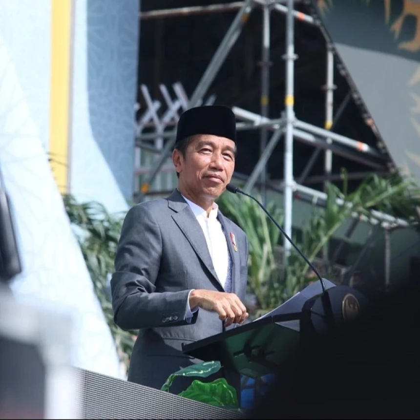 Hadiri Resepsi 1 Abad, Jokowi Sampaikan Harapan Ini pada Lembaga Pendidikan NU
