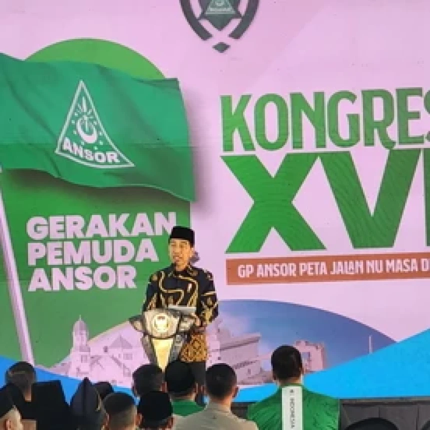 Presiden Jokowi Buka Kongres XVI GP Ansor di Kapal Laut