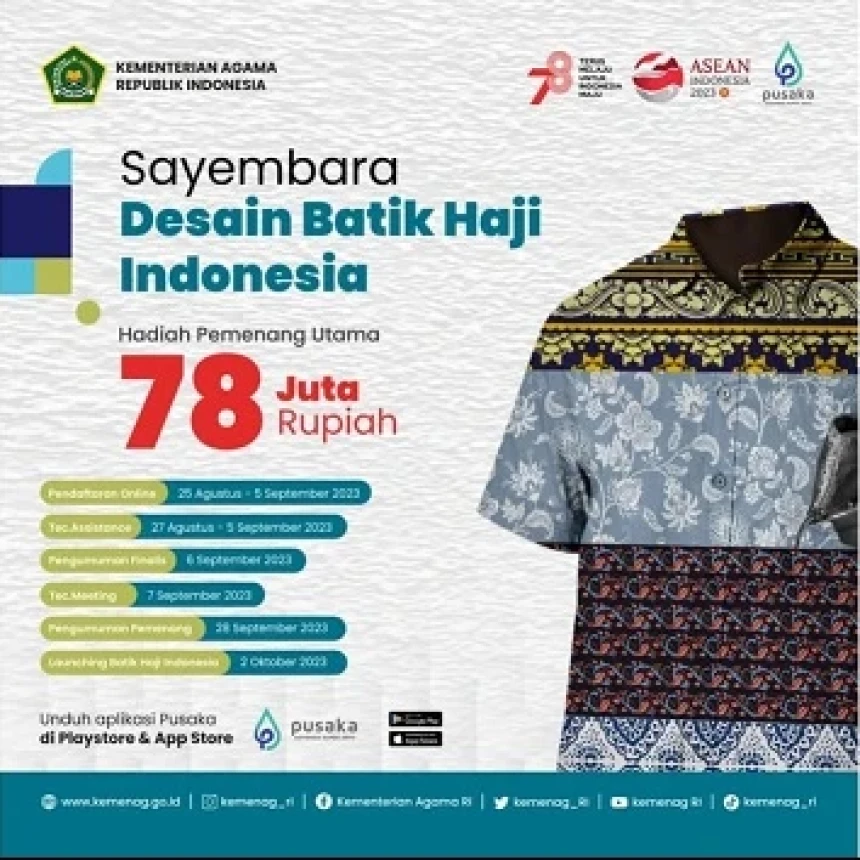 Kemenag Gelar Sayembara Desain Batik Haji Indonesia, Berikut Ketentuannya