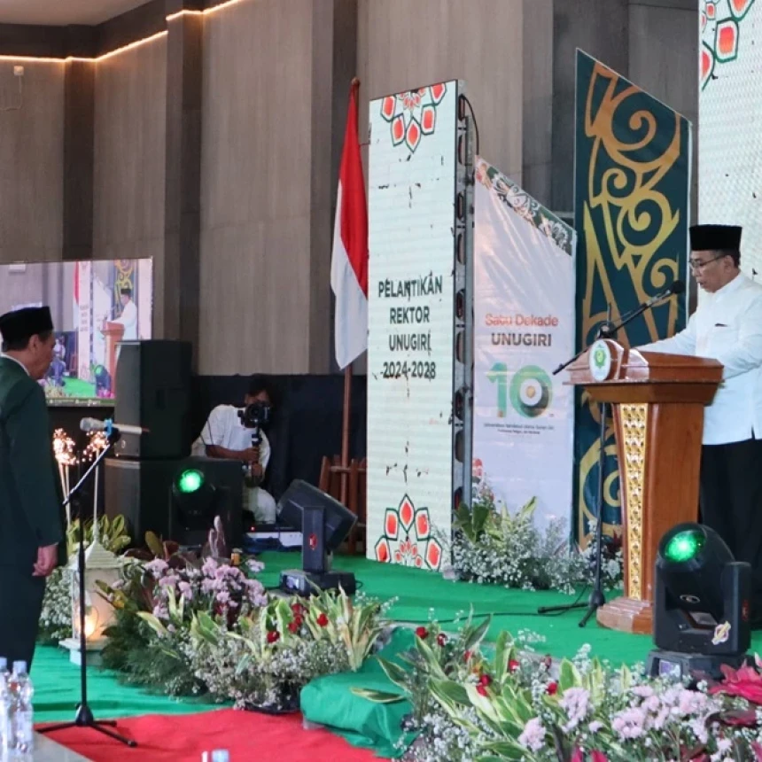 Lantik Rektor Unugiri, Ketum PBNU Titip Harapan Pengembangan Bojonegoro