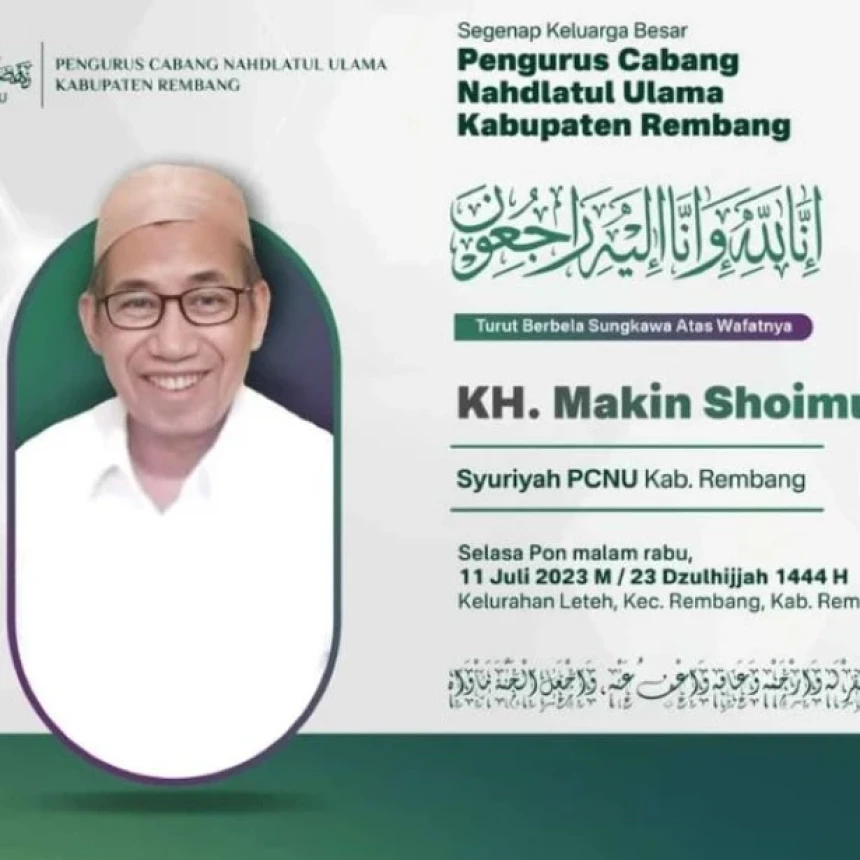 Innalillahi, KH Makin Shoimuri Rembang Wafat