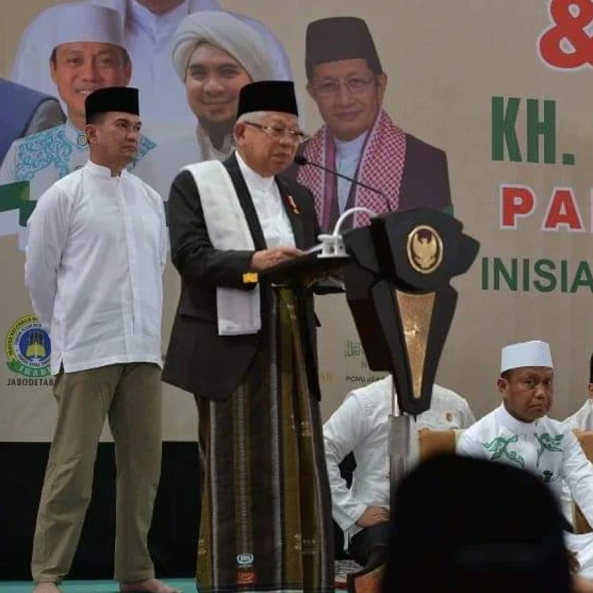 Wapres KH Ma'ruf Ceritakan Kecerdasan Kiai Wahab saat Kekuasaan Presiden Soekarno Dianggap Tidak Sah