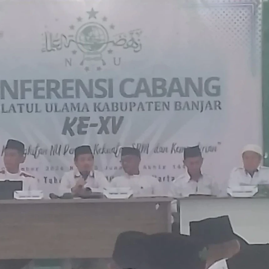 Hasil Konfercab Ke-15, KH Muhammad Husien dan Ustadz Nuryadi Baseri Kembali Nahkodai PCNU Banjar Kalsel