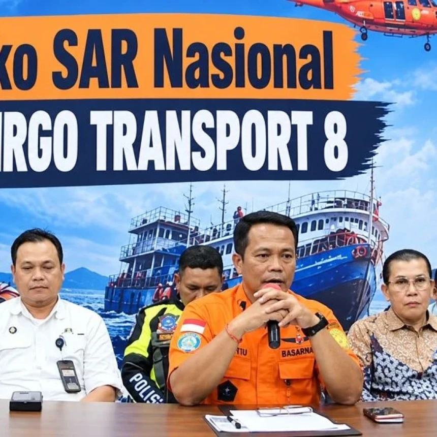 Pencarian Korban Terkendala, Basarnas Dorong Pengangkatan KMP Virgo Transport 8 Dipercepat
