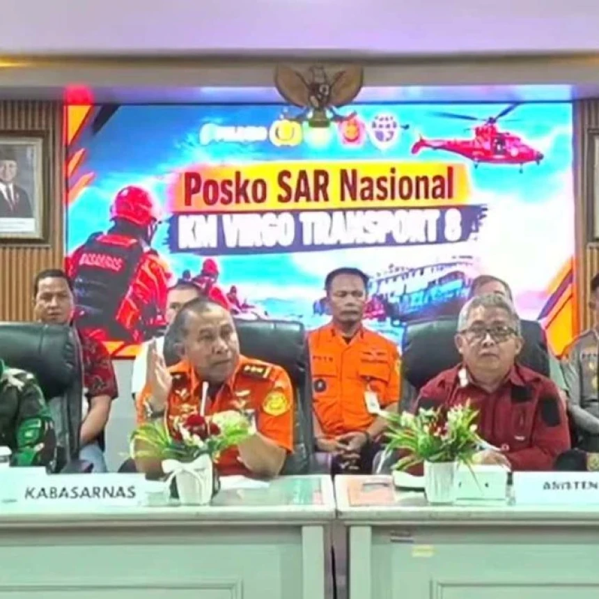 Basarnas Hentikan Metode Penyelaman Pencarian Korban KM Virgo Transport 8