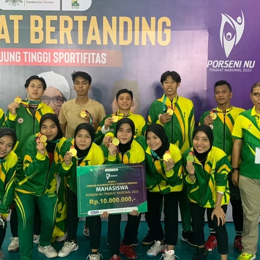 Sumut Juara 1 Bulu Tangkis Mahasiswa Beregu Usai Kalahkan Jakarta di Final
