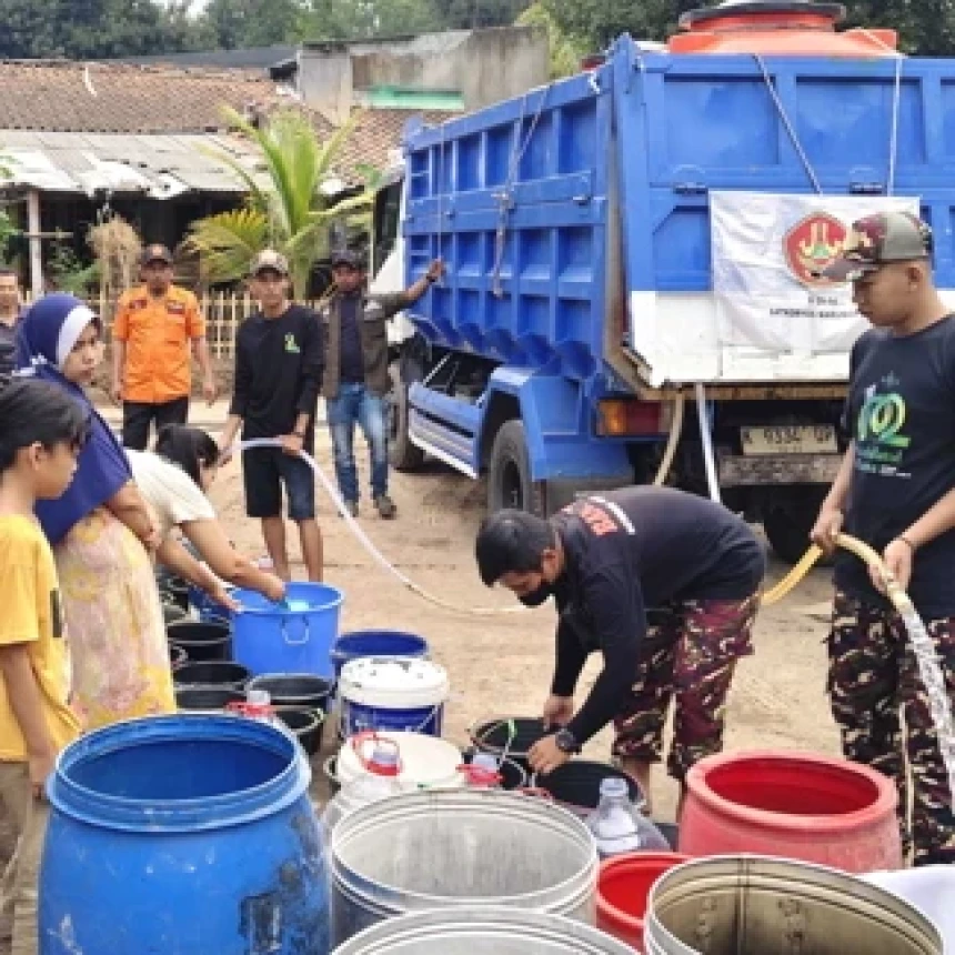 Kekeringan Meluas, Banser Pemalang Salurkan 211 Ribu Liter Air Bersih