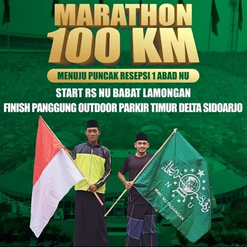 Beri Penghormatan untuk Pendiri, 2 Nahdliyin Akan Lari Maraton 100 KM Saat Resepsi 1 Abad NU