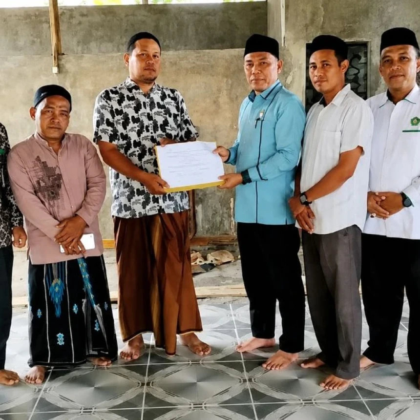 PCNU dan LAZISNU Aceh Barat Salurkan Infak untuk Mushala Teuku Umar, Perkuat Filantropi Nahdliyin