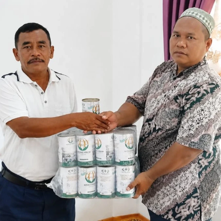 LAZISNU Aceh Singkil Distribusikan Kotak Koin NU untuk Gerakkan Seribu Rupiah Setiap Hari