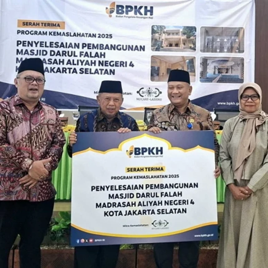 Sinergi NU Care-LAZISNU dan BPKH Rampungkan Pembangunan Masjid Darul Falah