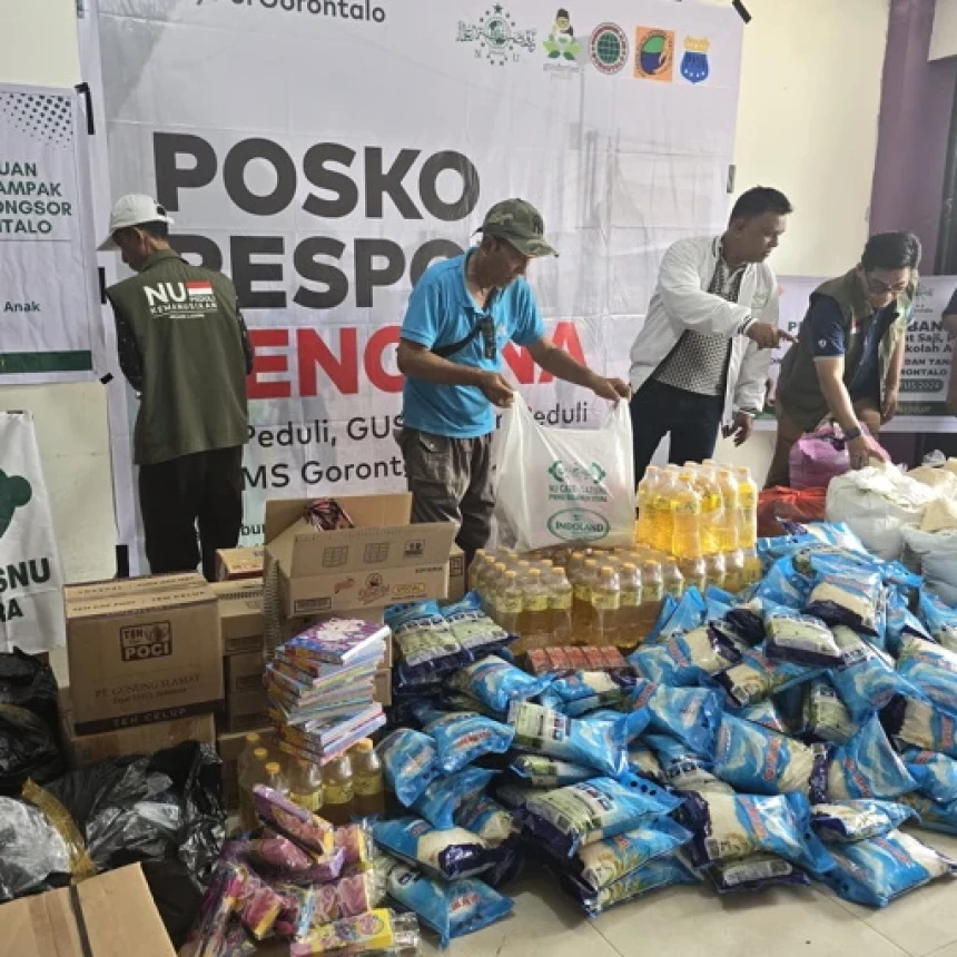 Sebulan Lebih Banjir Gorontalo, NU Care-LAZISNU Sulawesi Utara Salurkan Bantuan