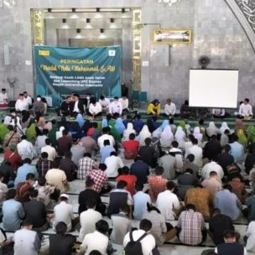 Maulid Nabi, LAZISNU PBNU Santuni 1.000 Anak Yatim di Masjid UI Depok