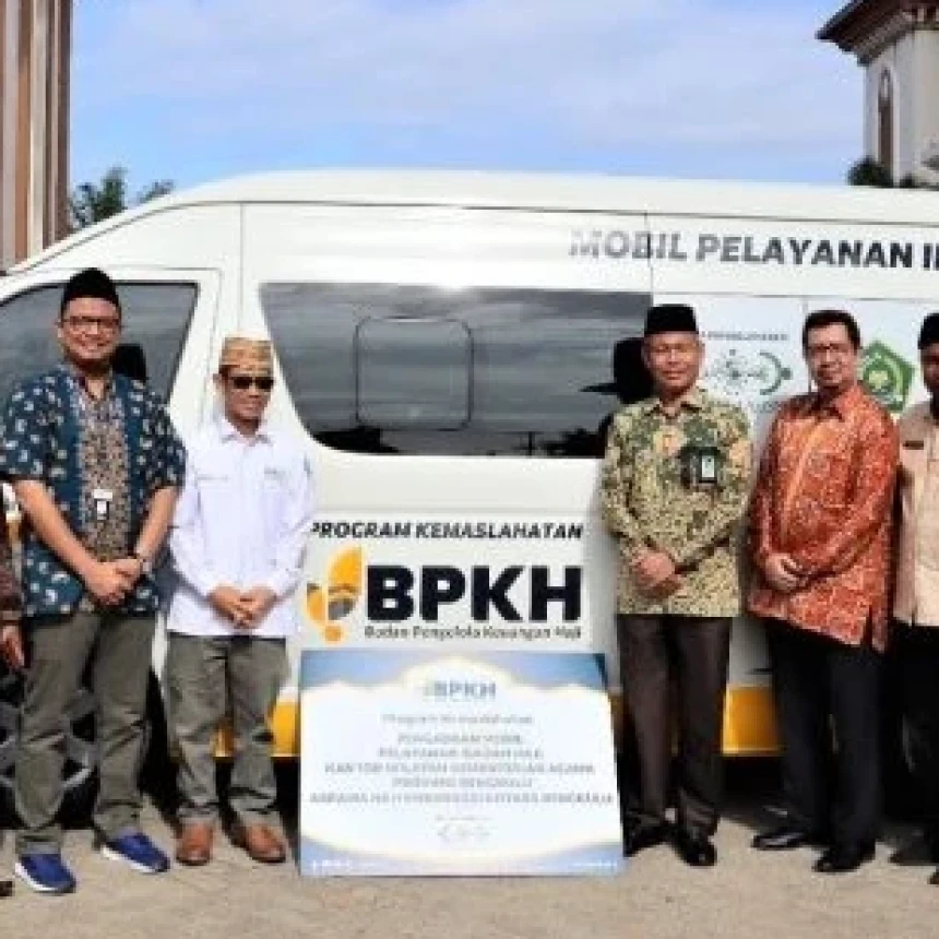 NU Care-LAZISNU dan BPKH Salurkan Mobil Layanan Haji ke Kemenag Bengkulu
