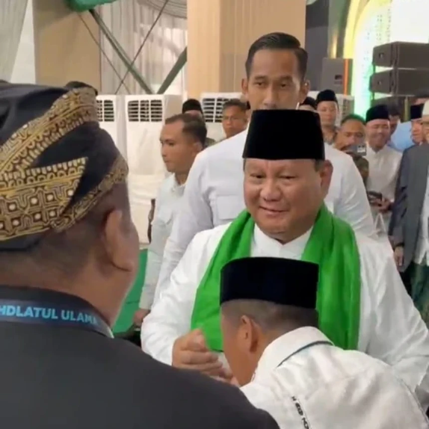 Bukan Bahas Politik, Ini Isi Obrolan Singkat Prabowo dan Gus Nabil di Muktamar
