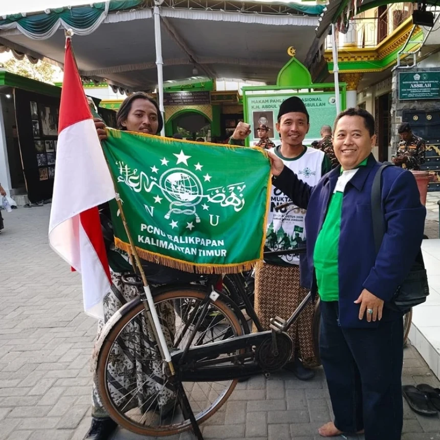 Cerita Wildan Kayuh Ontel dari Balikpapan Hadiri Muktamar ke-35 NU di Jombang