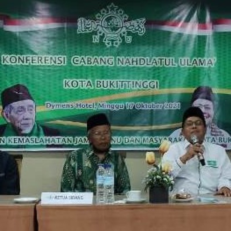 Zainul Akbar dan Edy Mulyono Terpilih Jadi Rais dan Ketua NU Bukittinggi