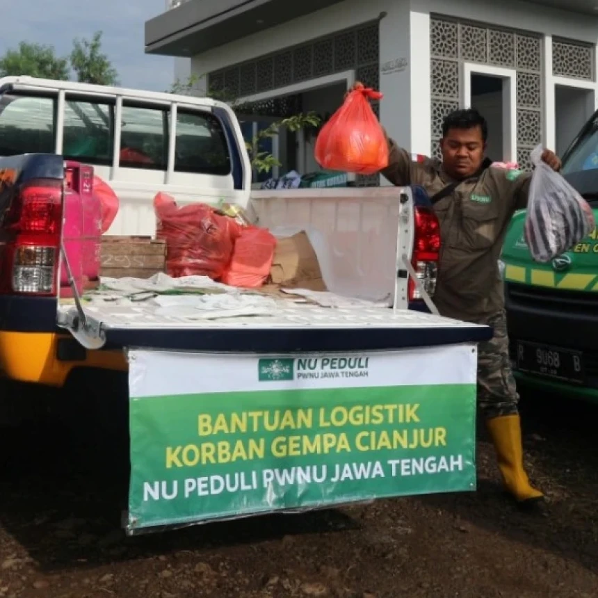 Sepekan Pascagempa Cianjur, NU Peduli Dibantu 270 Relawan Salurkan 10 Ton Beras