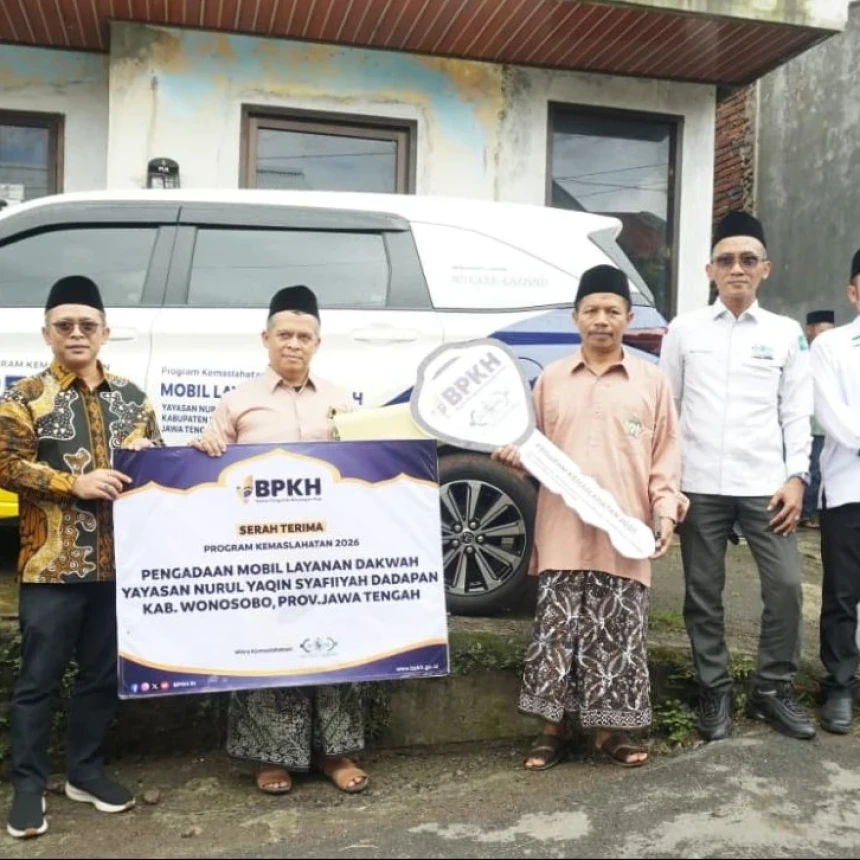 Yayasan Nurul Yaqin Syafiiyah Wonosobo Terima Kendaraan Dakwah Program Kemaslahatan NU Care-LAZISNU dan BPKH