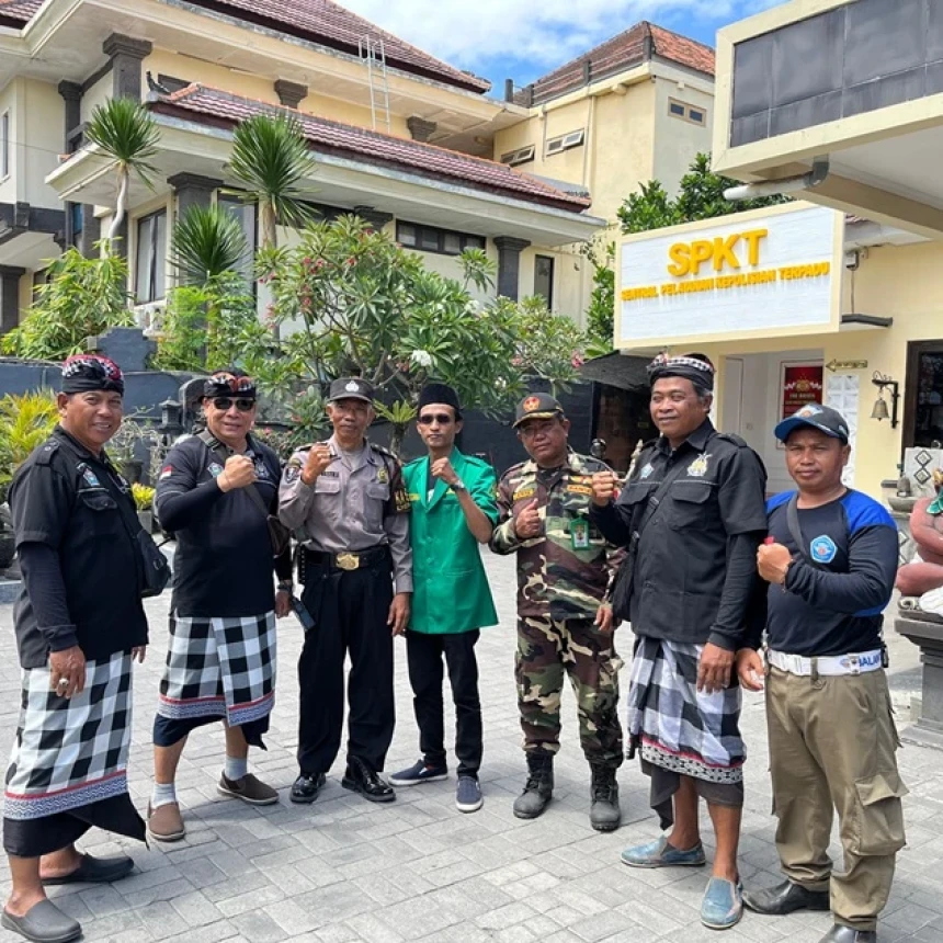 Pecalang Desa Adat Bali Sambut Baik Kegiatan Banser dan Pagar Nusa