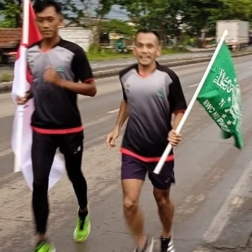 Cerita Pelari Maraton 100 KM Menuju Gelora Delta: Diguyur Hujan Deras hingga Keram