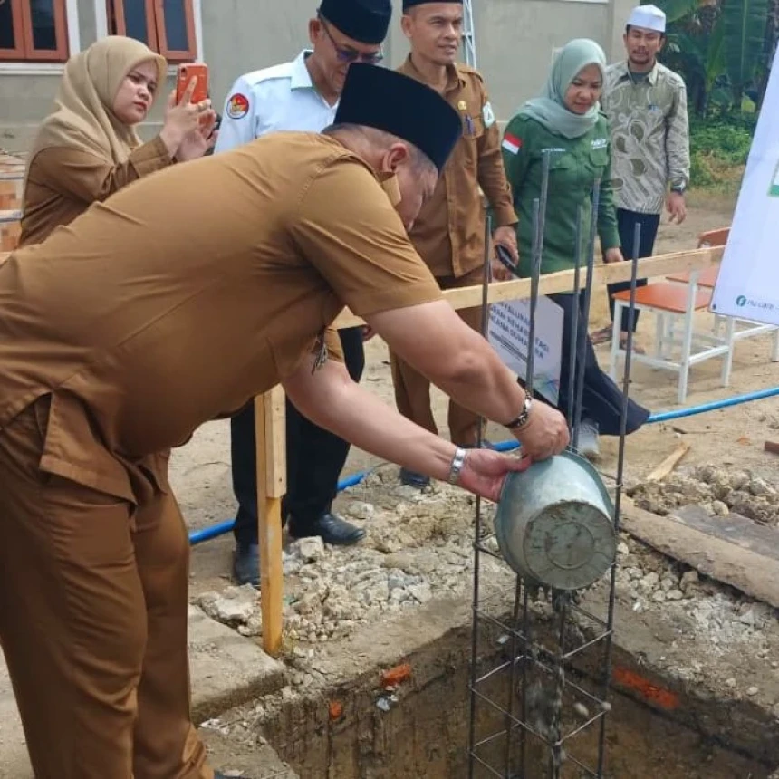LAZISNU PBNU Lakukan Peletakan Batu Pertama Dayah Madinatuddiniyah Miftahul Jannah Aceh Tamiang