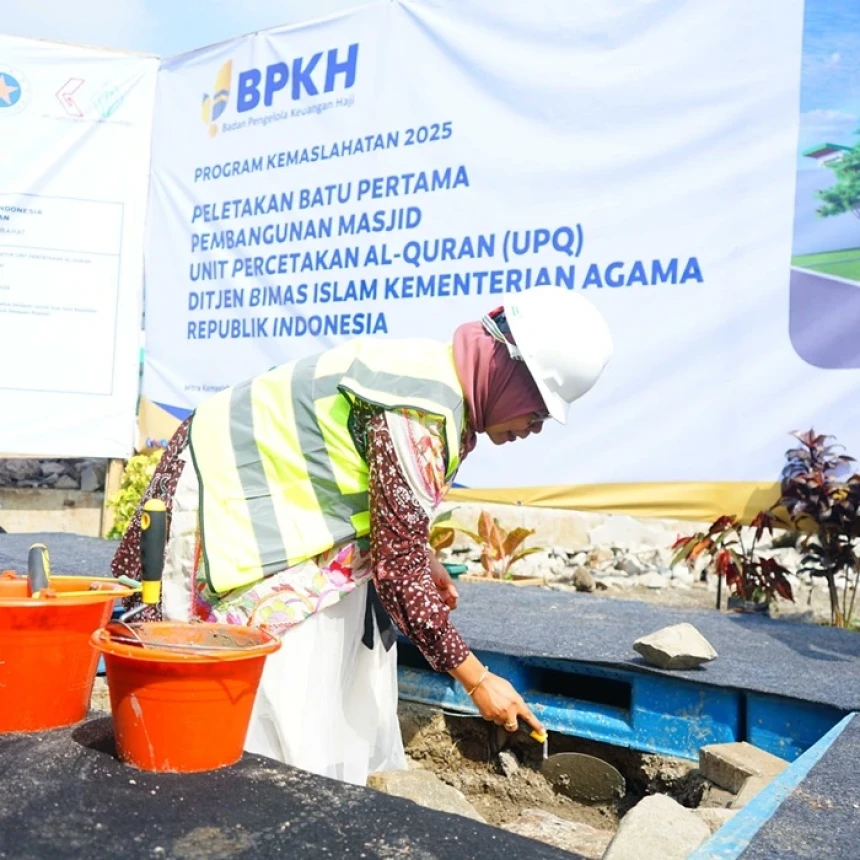 NU Care-LAZISNU dan BPKH Bantu Pembangunan Masjid Unit Percetakan Al-Qur’an di Bogor