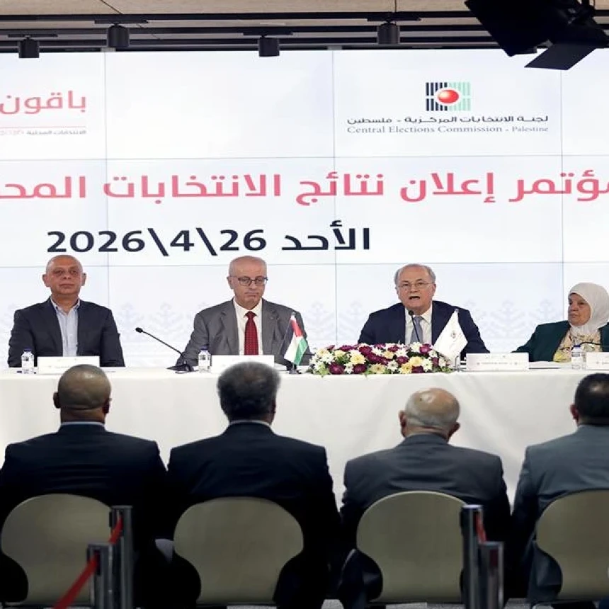 Komisi Pemilihan Umum Palestina Umumkan Hasil Final Pemilu Lokal