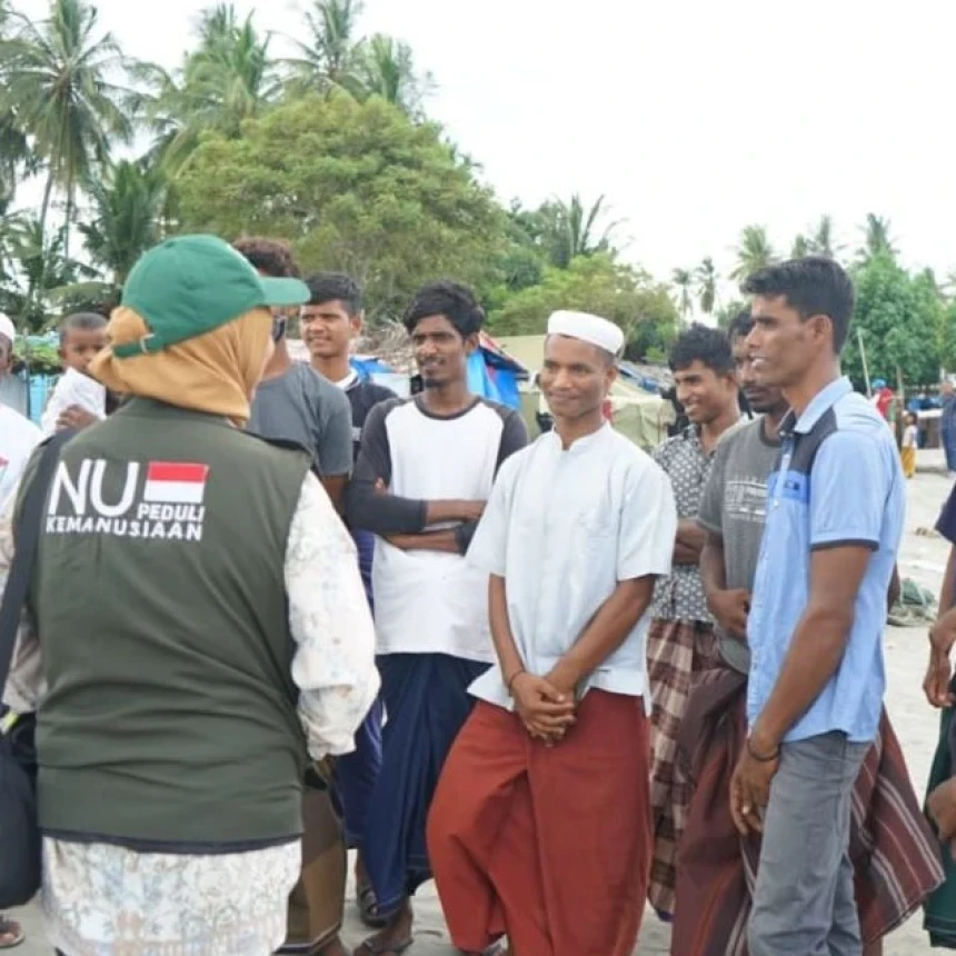 Pengungsi Rohingya di Pidie Aceh Ungkap Terima Kasih atas Bantuan NU Care-LAZISNU