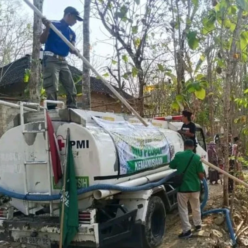 Ansor–Banser Bantul Salurkan 272 Ribu Liter Air Bersih hingga Gunungkidul
