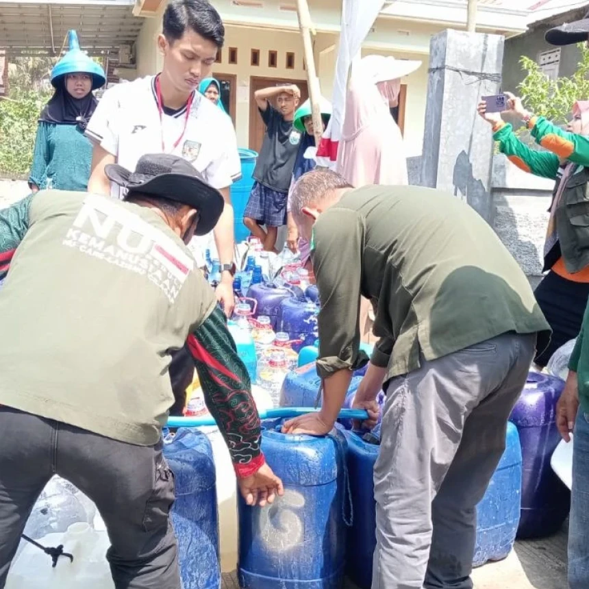 432 Ribu Liter Air Bersih Disalurkan NU Peduli Cilacap untuk Warga Terdampak Kekeringan