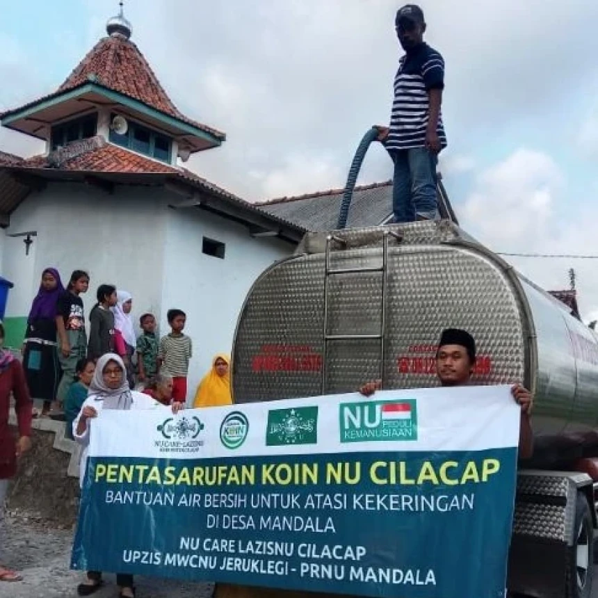 Terus Bantu Warga, 608 Ribu Liter Air Bersih Disalurkan LAZISNU Cilacap dalam 21 Tahap