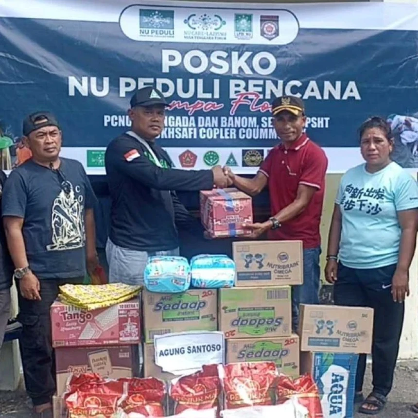 NU Peduli NTT Kembali Salurkan Bantuan Logistik, Sekolah di Ngada Masih Gunakan Tenda Darurat