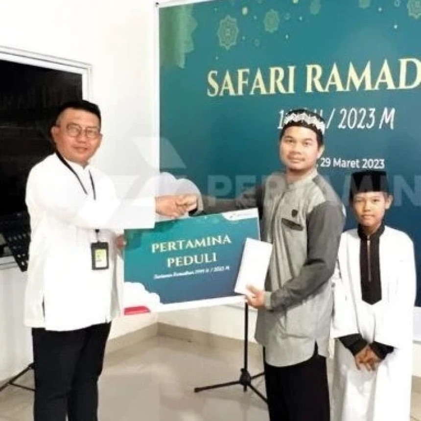 Safari Ramadhan Pertagas Salurkan Santunan Yatim dan Dhuafa di Dumai Riau