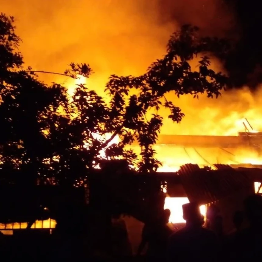 Innalillahi, Pesantren Madinatul Ilmi Pringsewu Lampung Terbakar