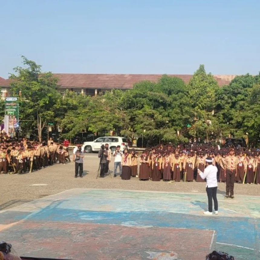 1.500 Pramuka Santri Ikuti Kemah Pandu Ma’arif NU di Purwakarta