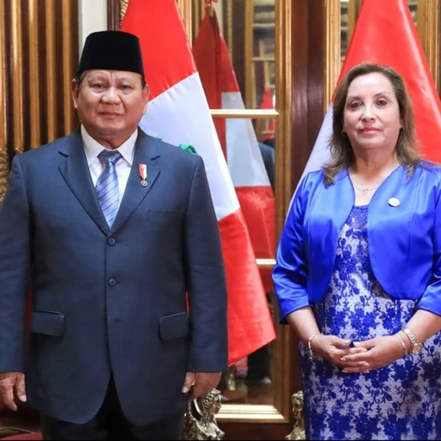 Pemerintah Peru Anugerahi Presiden Prabowo Penghargaan Tanda Kehormatan Tertinggi 