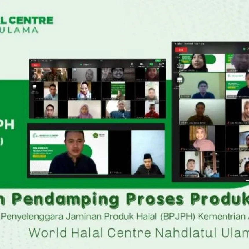 Pusat Halal NU dan BPJPH Gelar Pelatihan Pendamping Produk Halal