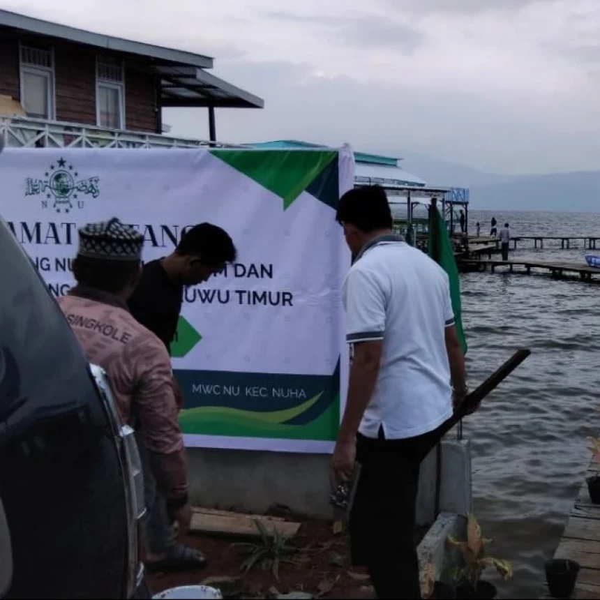 Di Tepi Danau Matano, PCNU Luwu Timur Sulsel Rapat Koordinasi