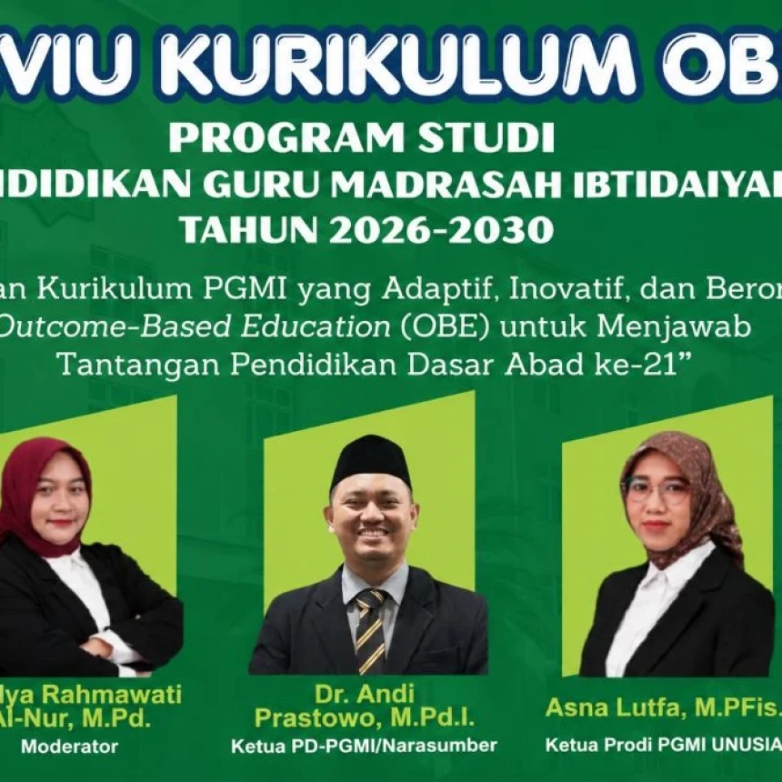 PGMI Unusia Gelar FGD II Reviu Kurikulum Berbasis OBE, Perkuat Kompetensi Lulusan Abad 21