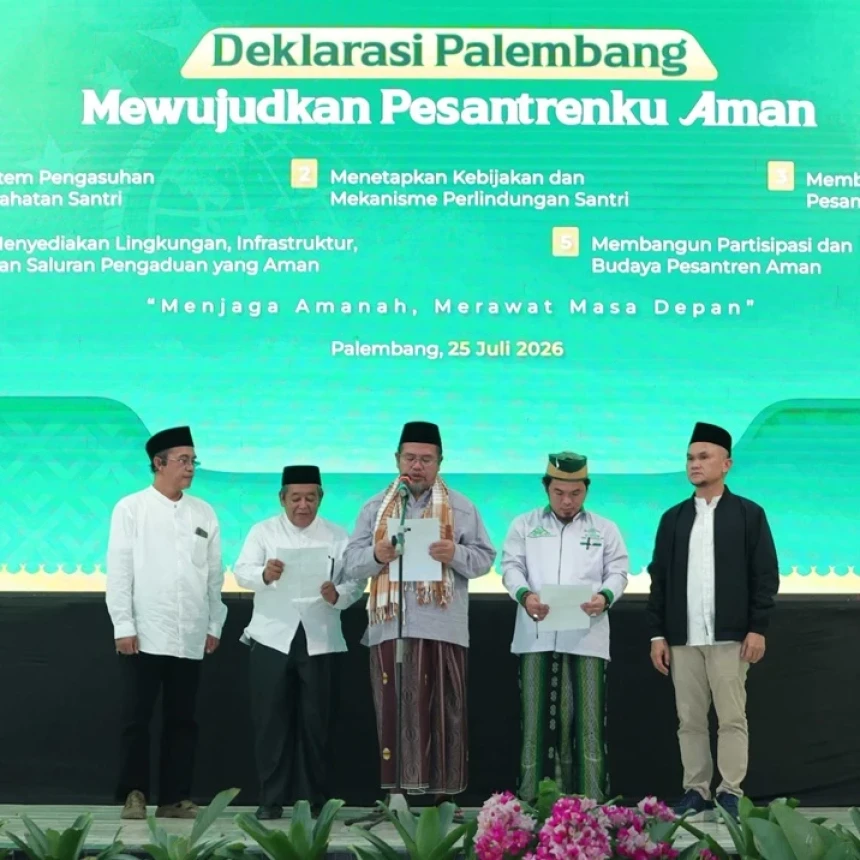 Roadshow Ke-14 Gerakan Nasional Pesantrenku Aman di Palembang, Ikhtiar Bangun Perlindungan Santri