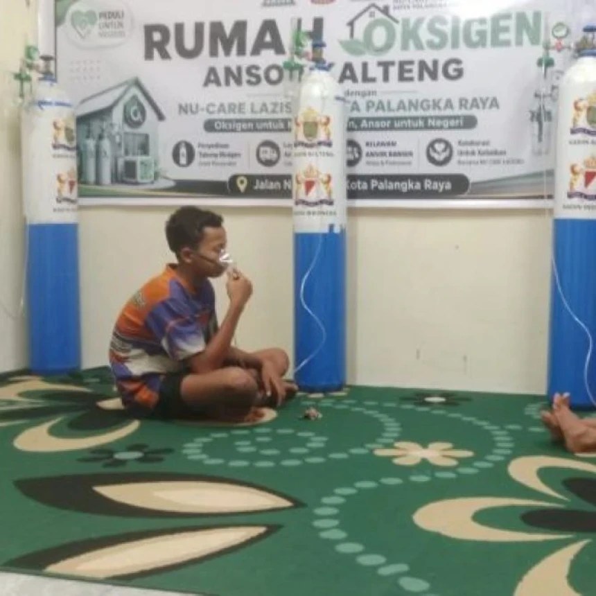 GP Ansor Kalteng Sediakan Rumah Oksigen Gratis bagi Warga Terdampak Asap Karhutla