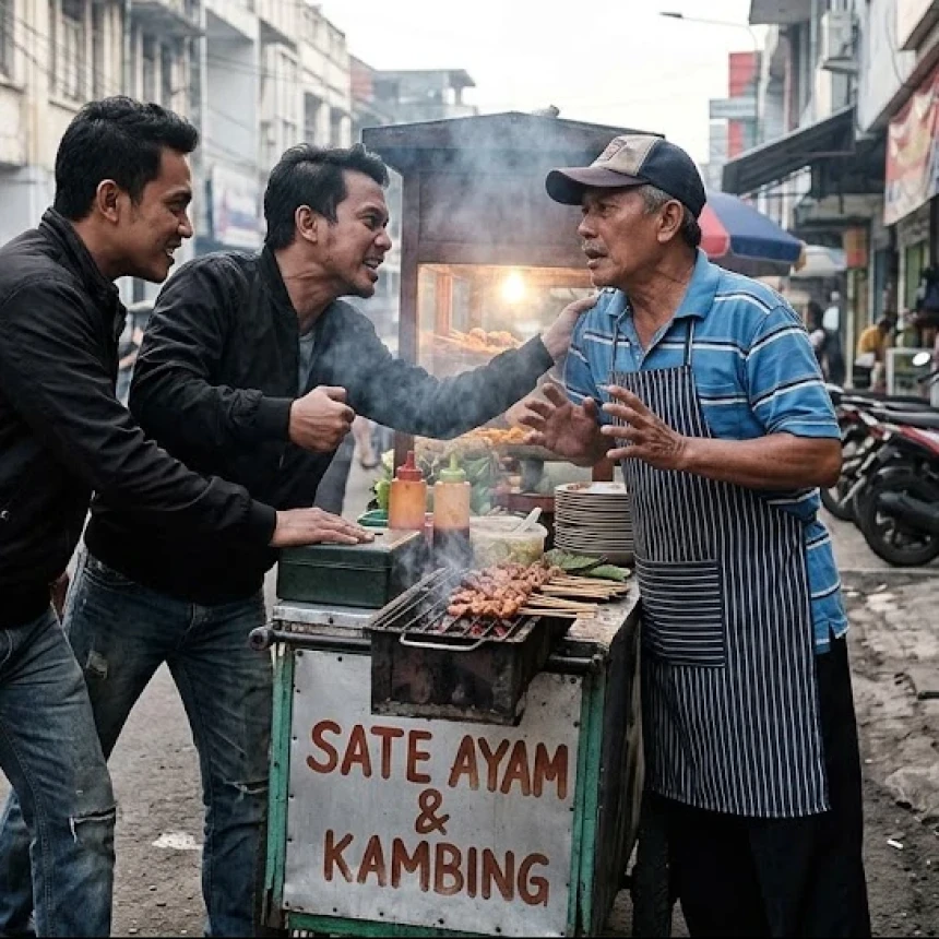 Viral Pedagang Sate Dipalak Rp200 Juta, Begini Hukum Memalak dalam Islam