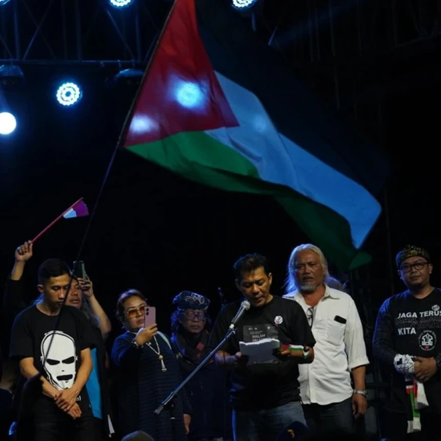 Pegiat Seni Deklarasi Dukungan Kedaulatan Palestina dan Kecam Genosida Israel