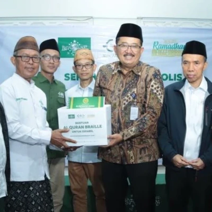 Ramadhan Menggembirakan, LAZISNU Mulai Distribusikan Al-Qur'an Braille