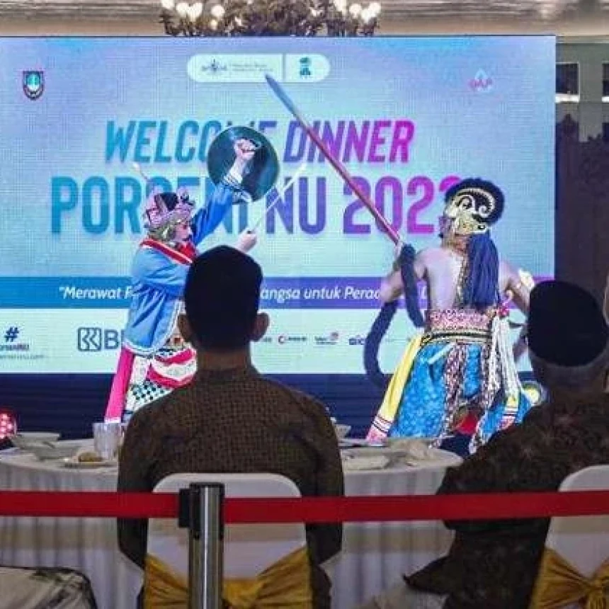 Tari Handogo Bugis Meriahkan Welcome Dinner Porseni NU 2023