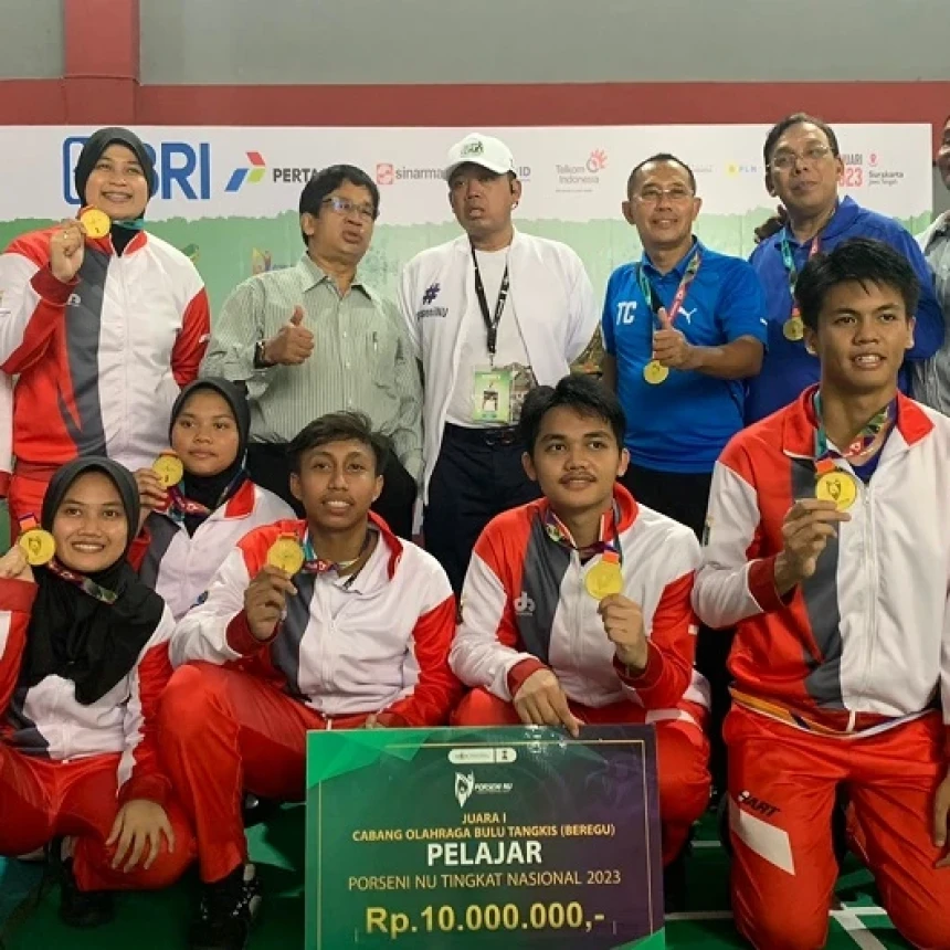 Jakarta Juara 1 Bulu Tangkis Pelajar Beregu, Tumbangkan DIY di Laga Final Porseni NU