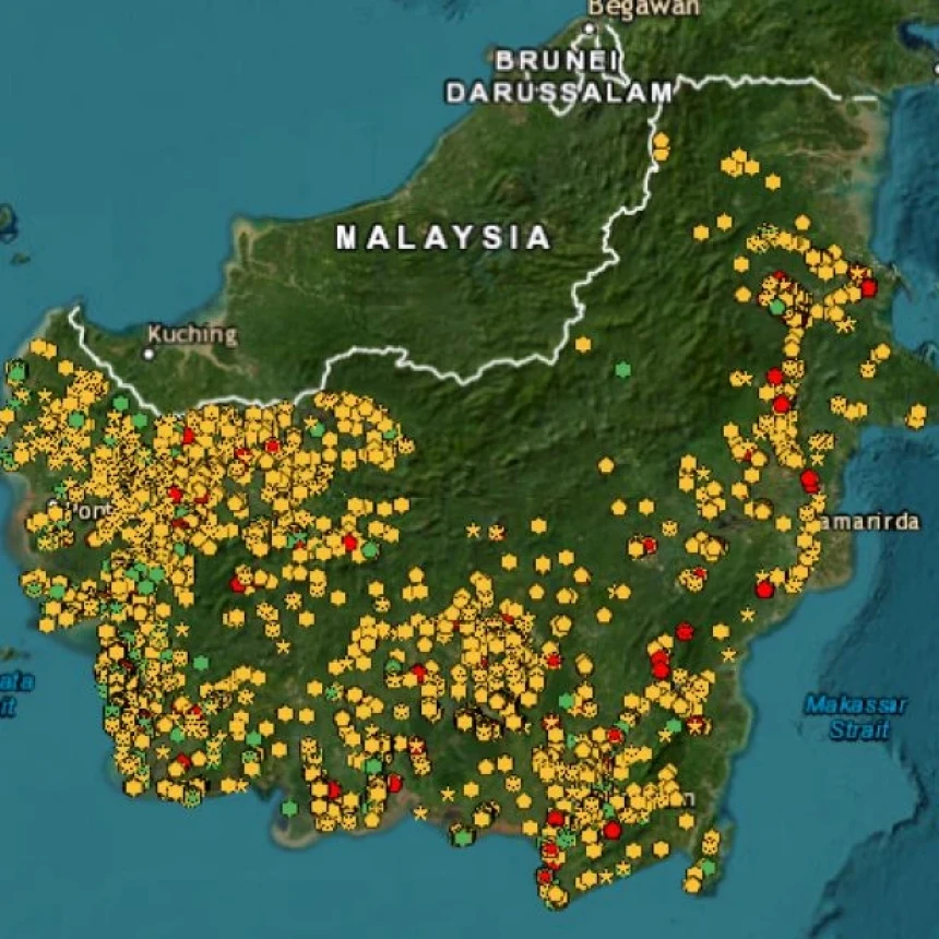 1.842 Titik Panas Terpantau di Kalimantan, Ancaman Karhutla Belum Reda